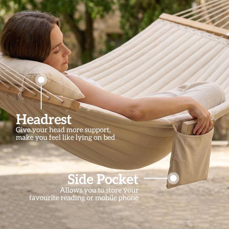 Headrest  
Give your head more support, make you feel like lying on bed

Side Pocket  
Allows you to store your favourite reading or mobile phone