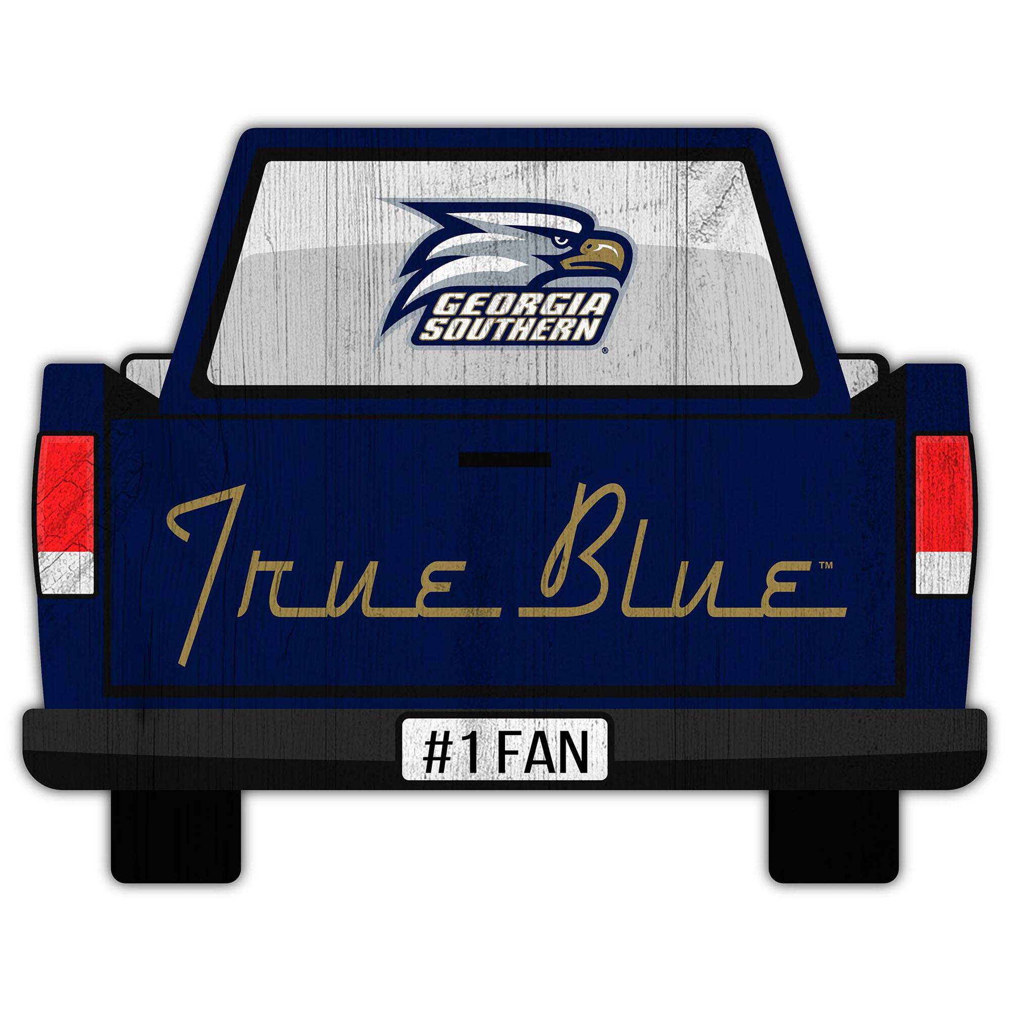 Georgia Southern Eagles 12'' x 12'' Truck Back D-cor
