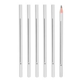 Unique Bargains - 5B Drawing Pencils for Sketching, 6pcs Hexagonal Sketch Pencils, Break-Resist Lead for Drawing, Painting, Sketching - Black