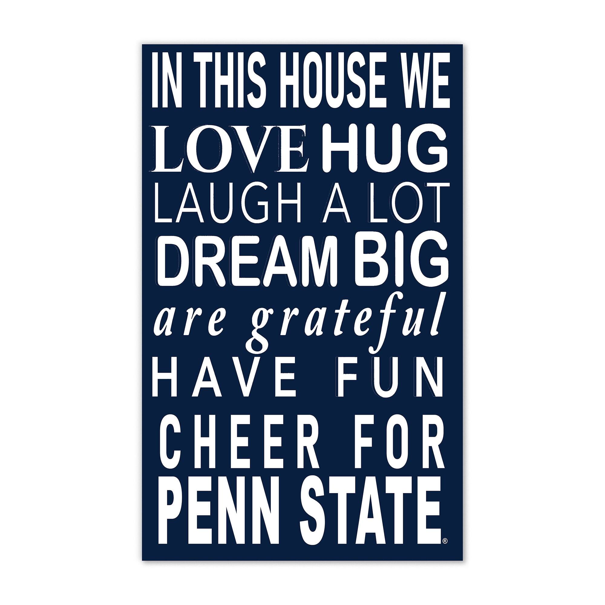 Penn State Nittany Lions 11" x 19" Briteline In This House Sign