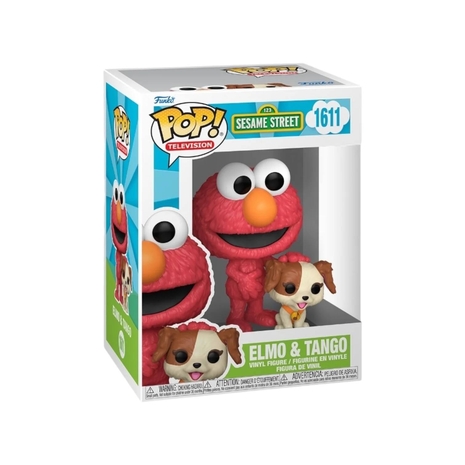 FTRka Funko 123 1 POP! SESAME STREET 1611 1 TELEVISION EM TAA ELMO & TANGO FIGURINE EN VINYLE FIGURE / VINYL DE VINIL FIGURA ASFOTA ADVERTENCIA PELIGRO DE A - wS a a e ATTENTION: DANGER C ETOUFEMENT Pate pronte - A - a 3 - CHCKING RADARD - an sior A WARNING: pHOs do G - a w Prtn - -  - Soal o