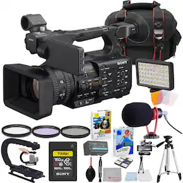 Bundle - Sony - HXR-NX800 4K 1" CMOS Sensor NXCAM Camcorder + Accessory Package including 160GB CFexpress Memory Card, Micro - Black