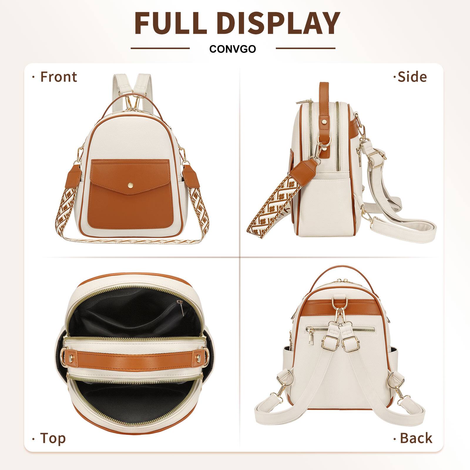 FULL DISPLAY  
CONVGO  

- Front  
- Side  
- Top  
- Back