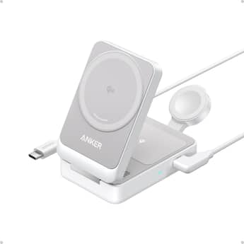 Anker MagGo 3 in 1 Qi2 15W Wireless Charging Station White - Best Buy Anker MagGo 3 in 1 Qi2 15W Wireless Charging Station White - Best Buy