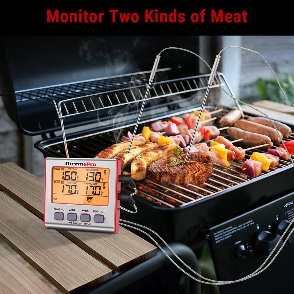 Monitor Two Kinds of Meat Therm Pro.