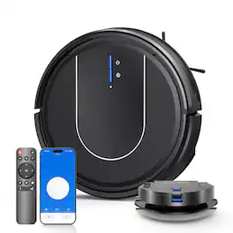 INSE - E2 3-In-1 Robot Vacuum with 5200mAh Battery, App/Remote/Alexa Voice, Ultra Slim, Auto Return Charging