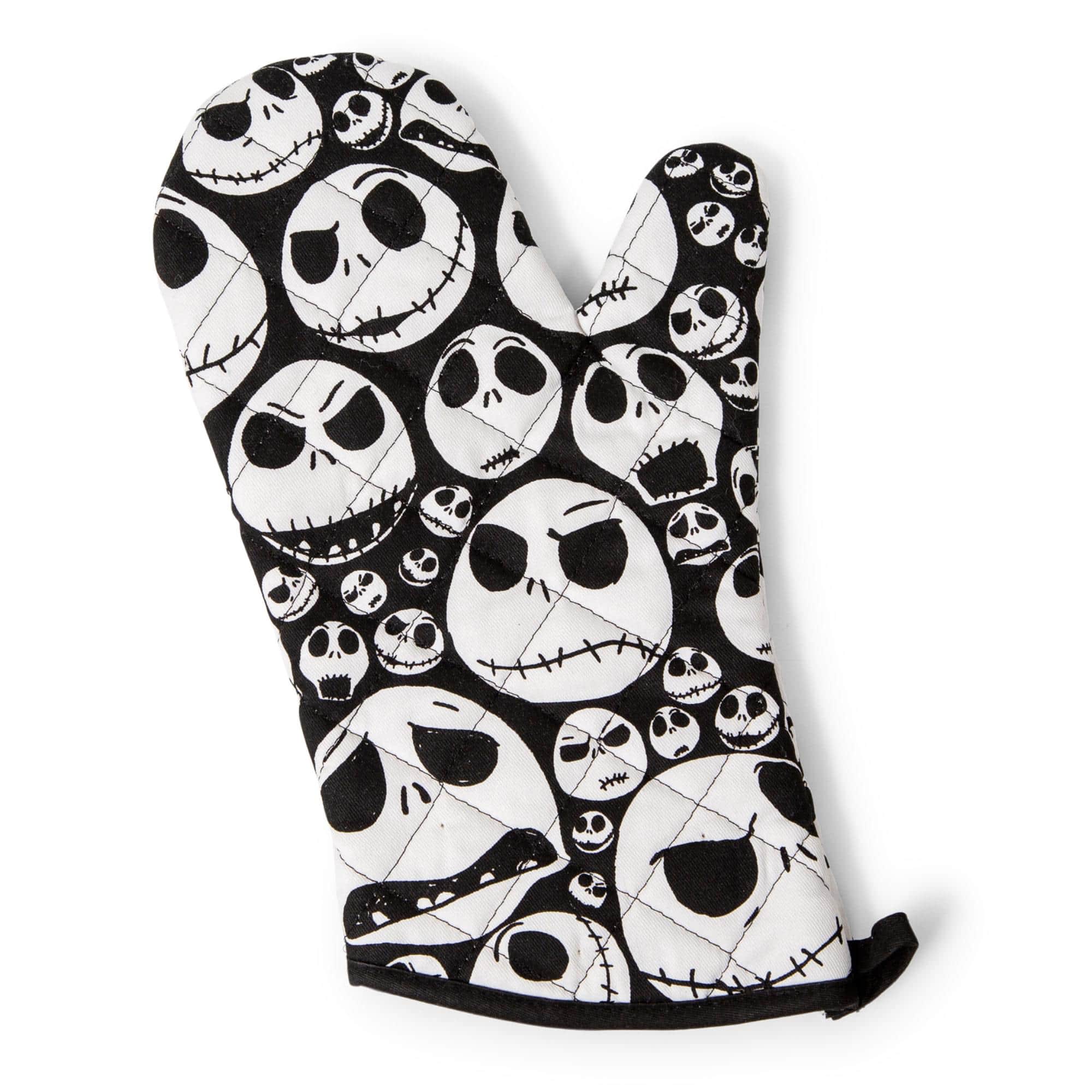 Disney - The Nightmare Before Christmas Jack Faces Kitchen Oven Mitt Glove - Black