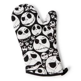 Disney - The Nightmare Before Christmas Jack Faces Kitchen Oven Mitt Glove - Black