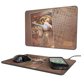 Keyscaper - Star Wars: A New Hope Portrait 15-Watt Wireless Charger and Mouse Pad - Luke Skywalker
