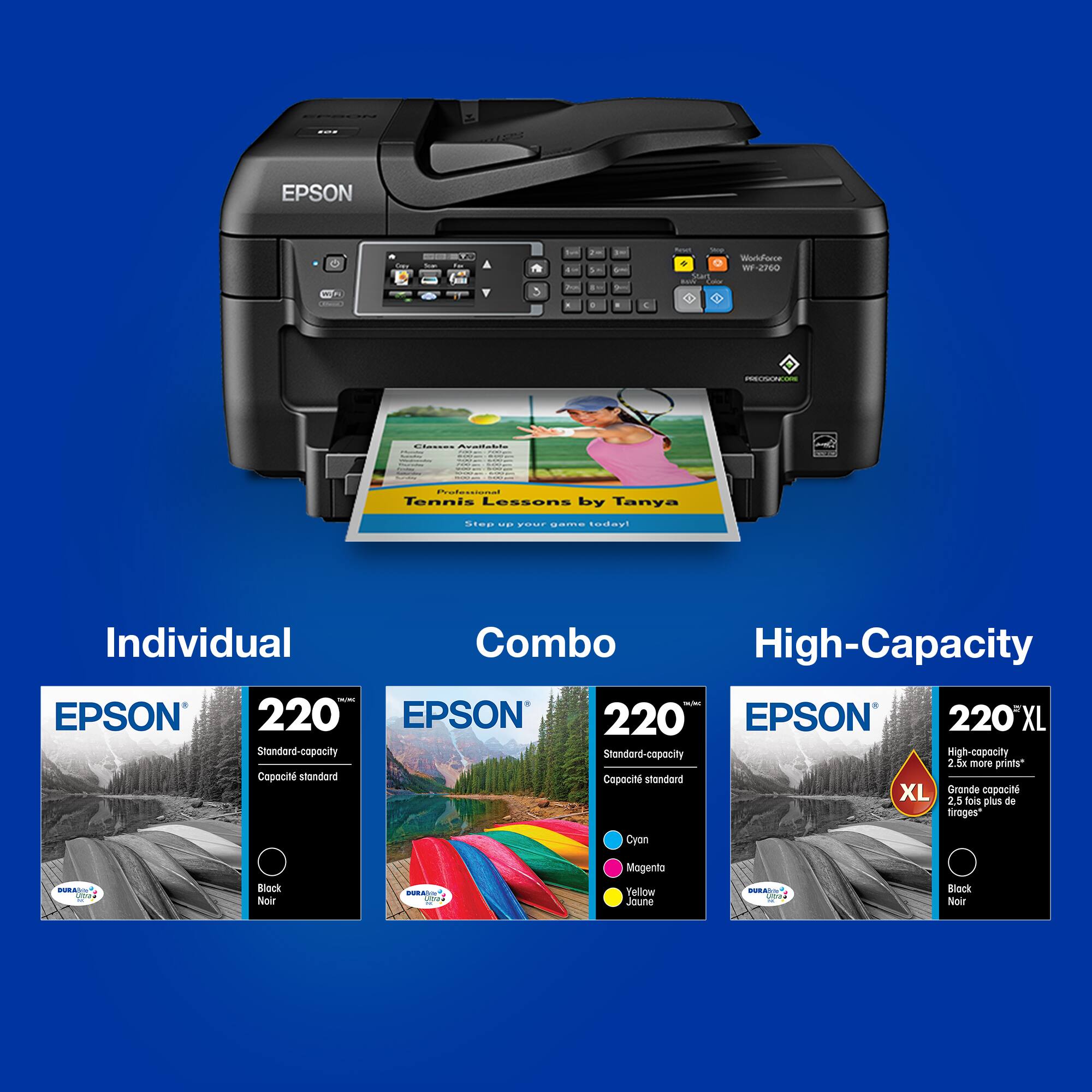 EPSON - 2760 - 4 - COE 220 Standard-capacity Combo High-Capacity - EPSON 220 EPSON 220'XL Standard-capacity Combo High-Capacity - EPSON 220 EPSON 220'XL