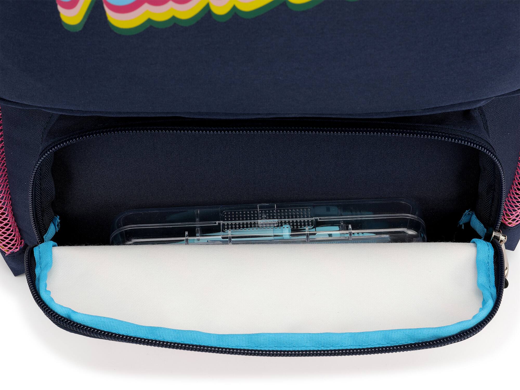 Alt View 4. Nautica - Nautica Retro Rainbow  16 Inch Backpack for Kids and Teens - Retro Rainbow.