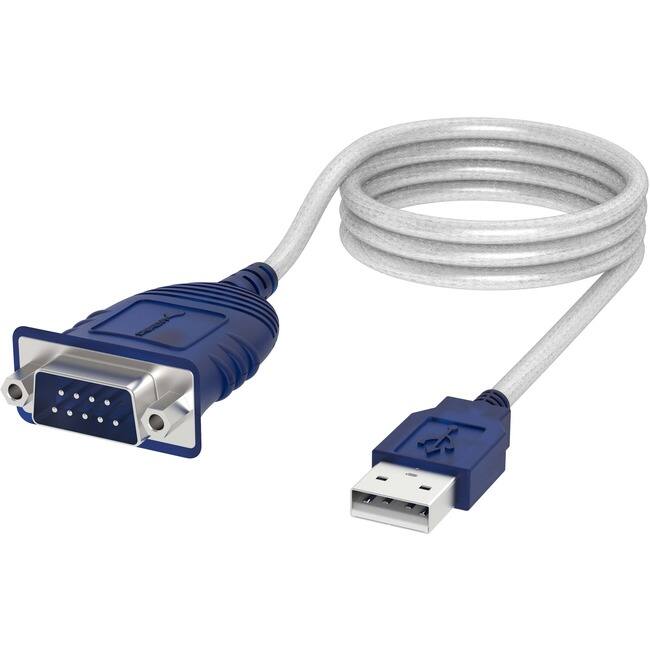 The image shows a USB to VGA adapter cable.