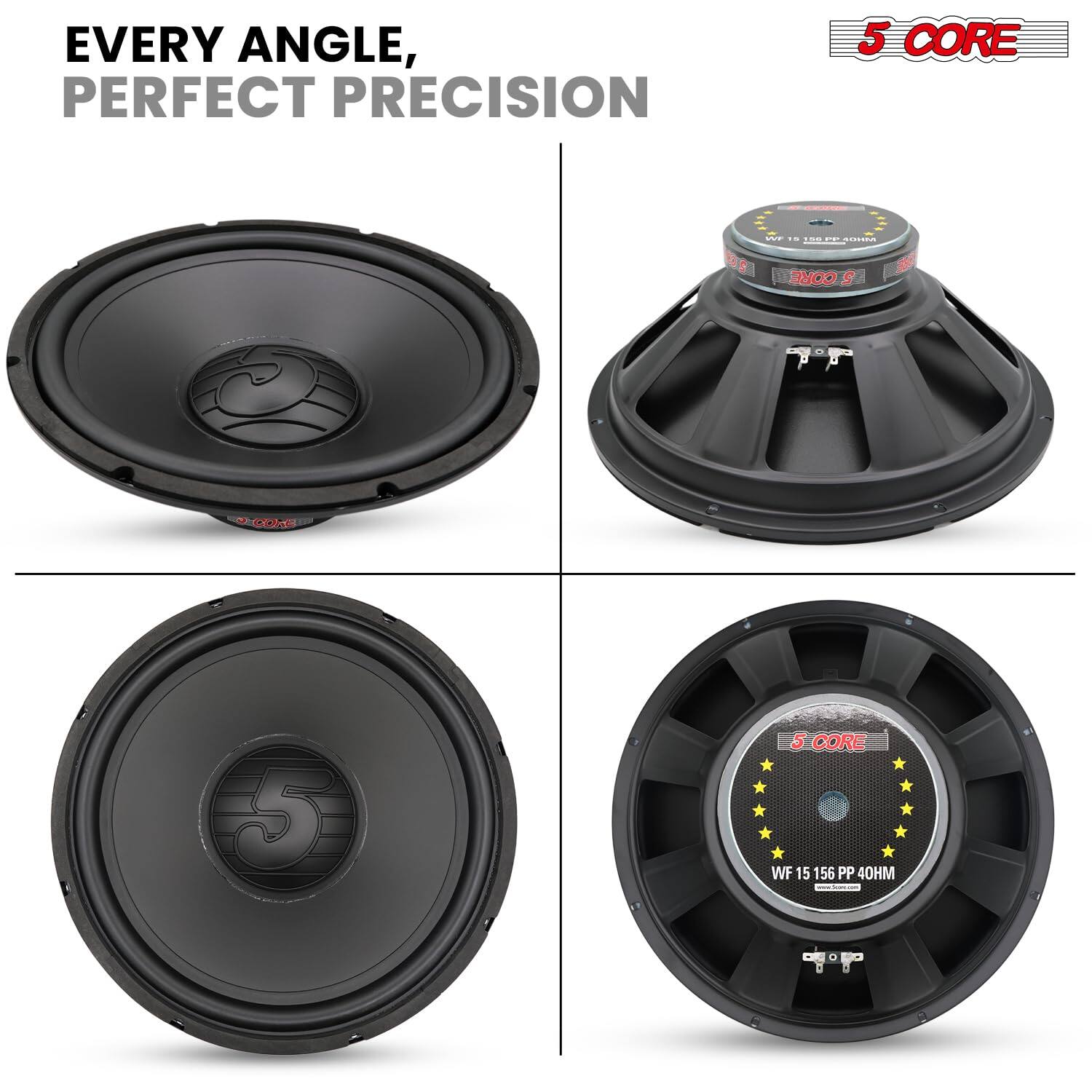 5.4　⑤ 5 CORE 15 Inch Woofer Pair 500W Car Subwoofer 4Ohm Replacement