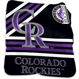 Logo Brands - Colorado Rockies 50'' x 60'' Plush Raschel Throw Blanket - Multicolor