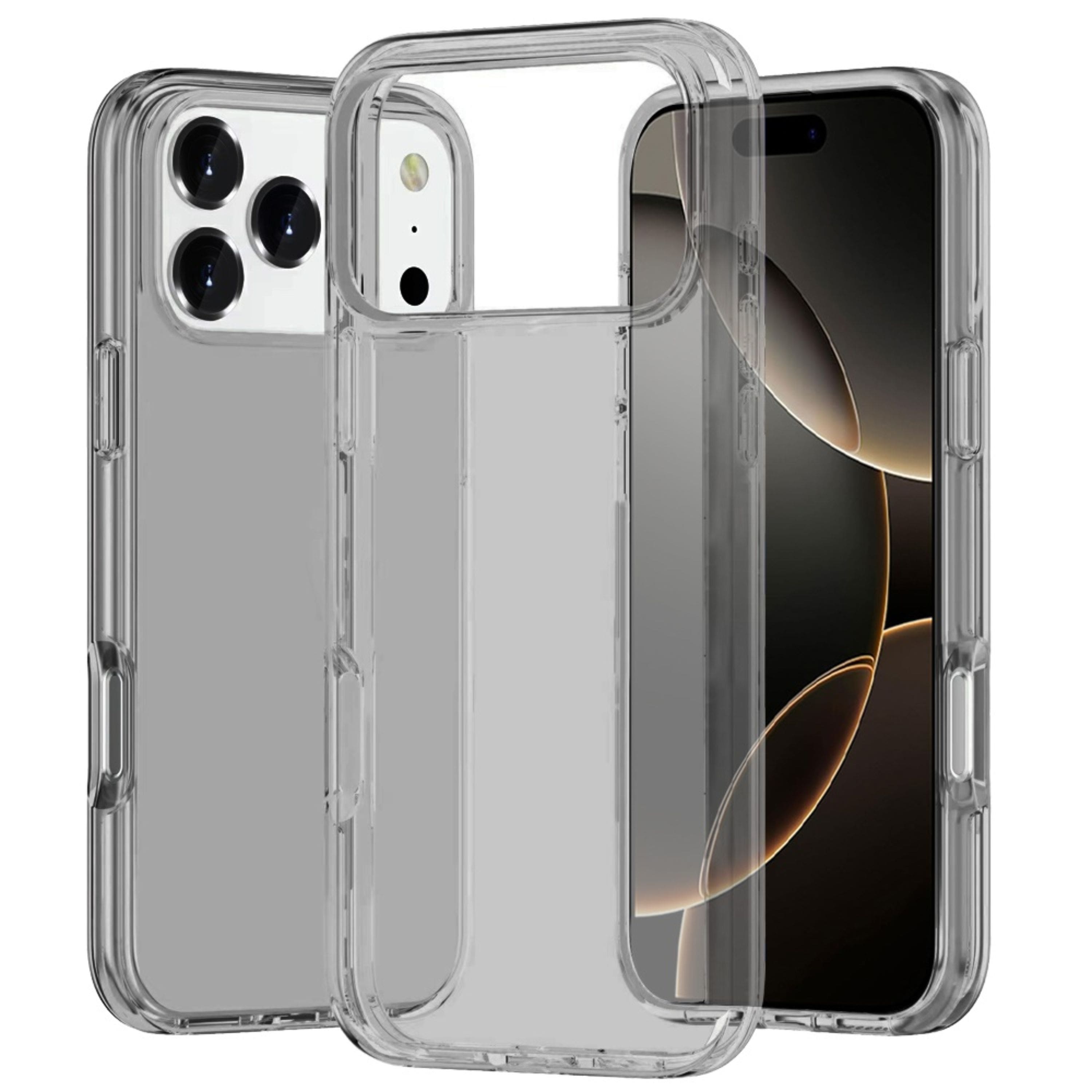 Kitcheniva - Translucent Case With Tempered Glass For iPhone 17 Pro Max Ultra Thick 3mm Smoke - Gray