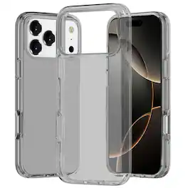 Kitcheniva - Translucent Case With Tempered Glass For iPhone 17 Pro Max Ultra Thick 3mm Smoke - Gray