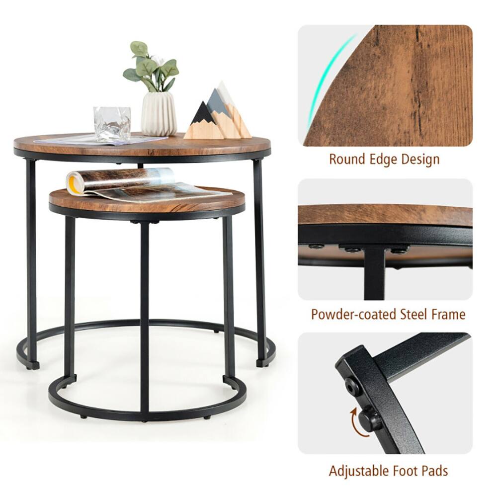 Round Edge Design  
Powder-coated Steel Frame  
Adjustable Foot Pads