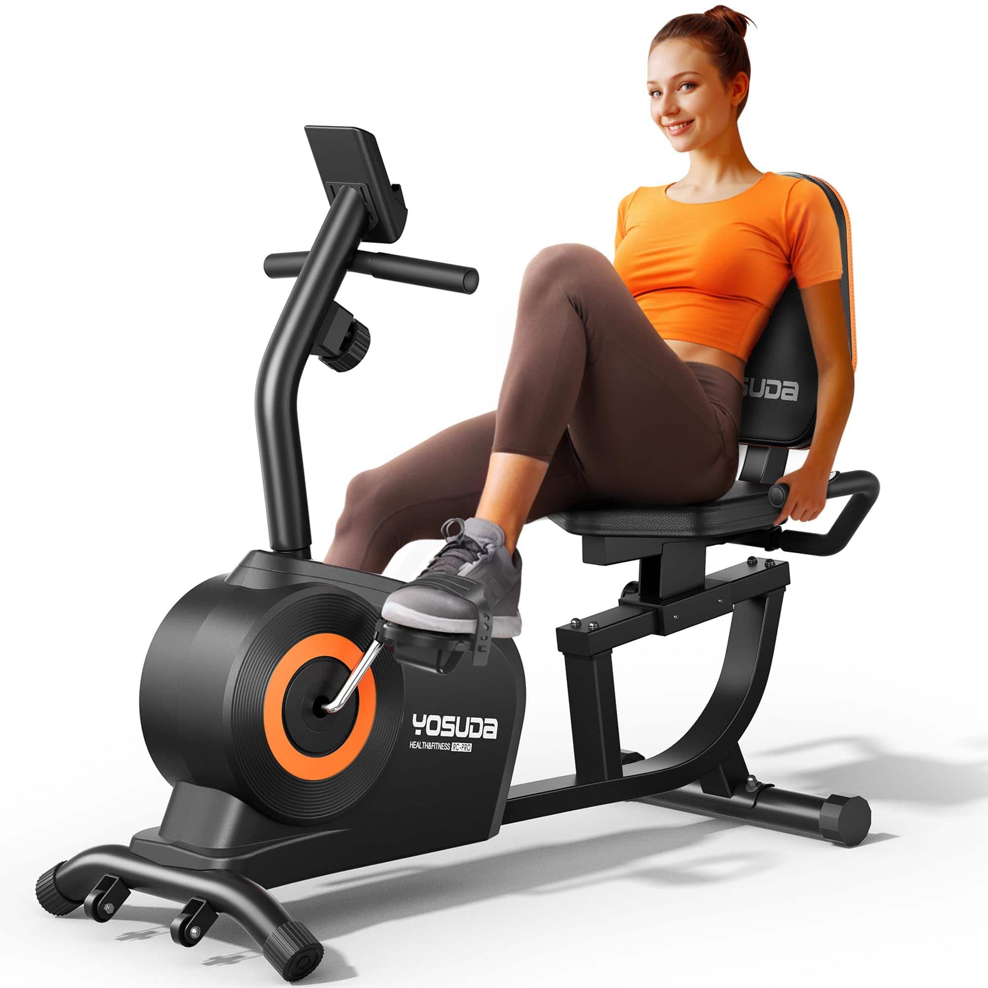 FED Fitness Recumbent Exercise Bike for Home，Magnetic Staionary