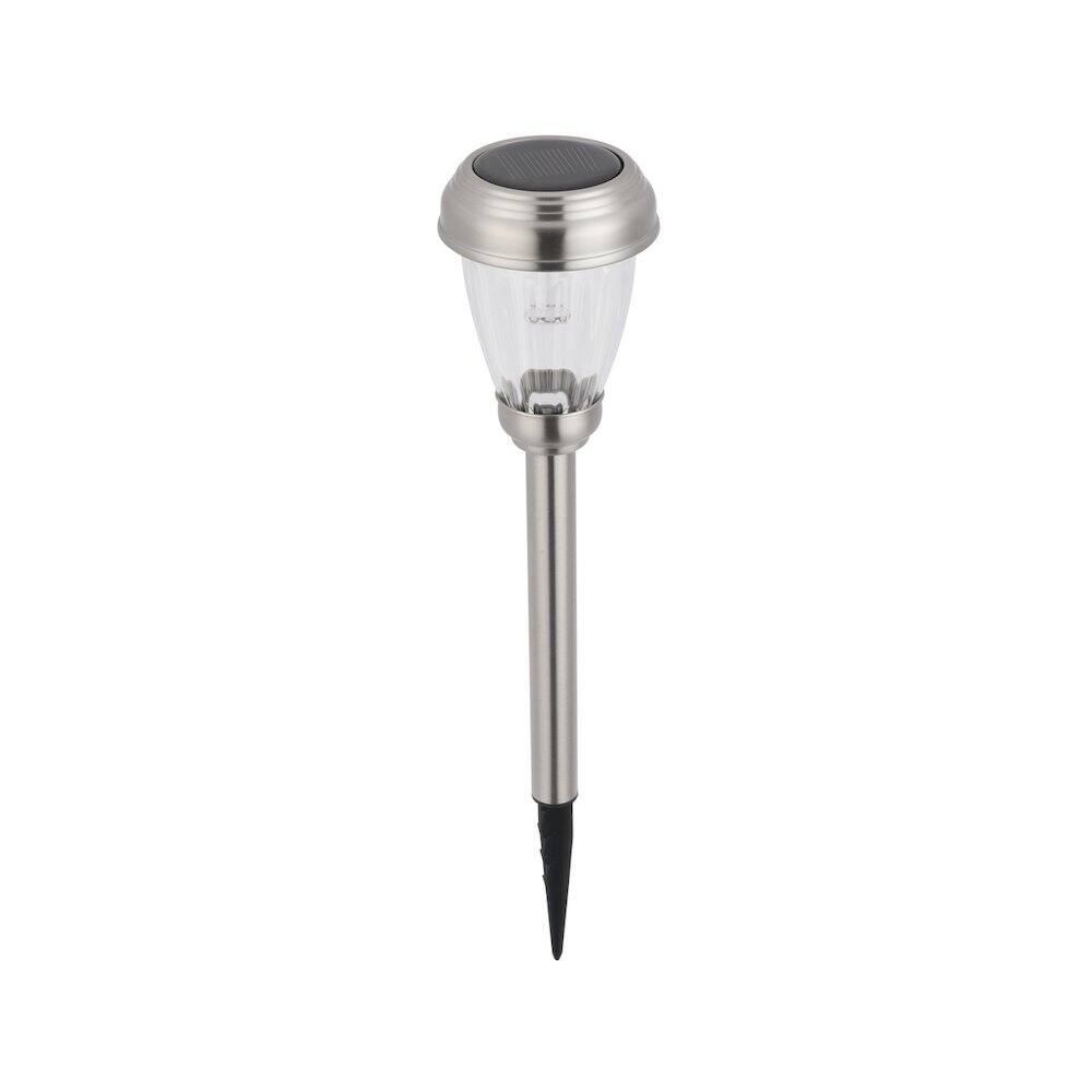 Alt View 3. Living District - Outdoor LED 3000K Pathway Light, Pack of 6 - Silver.