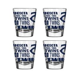 Logo Brands - 4-Pack 2oz. Shot Glass Set - Multicolor