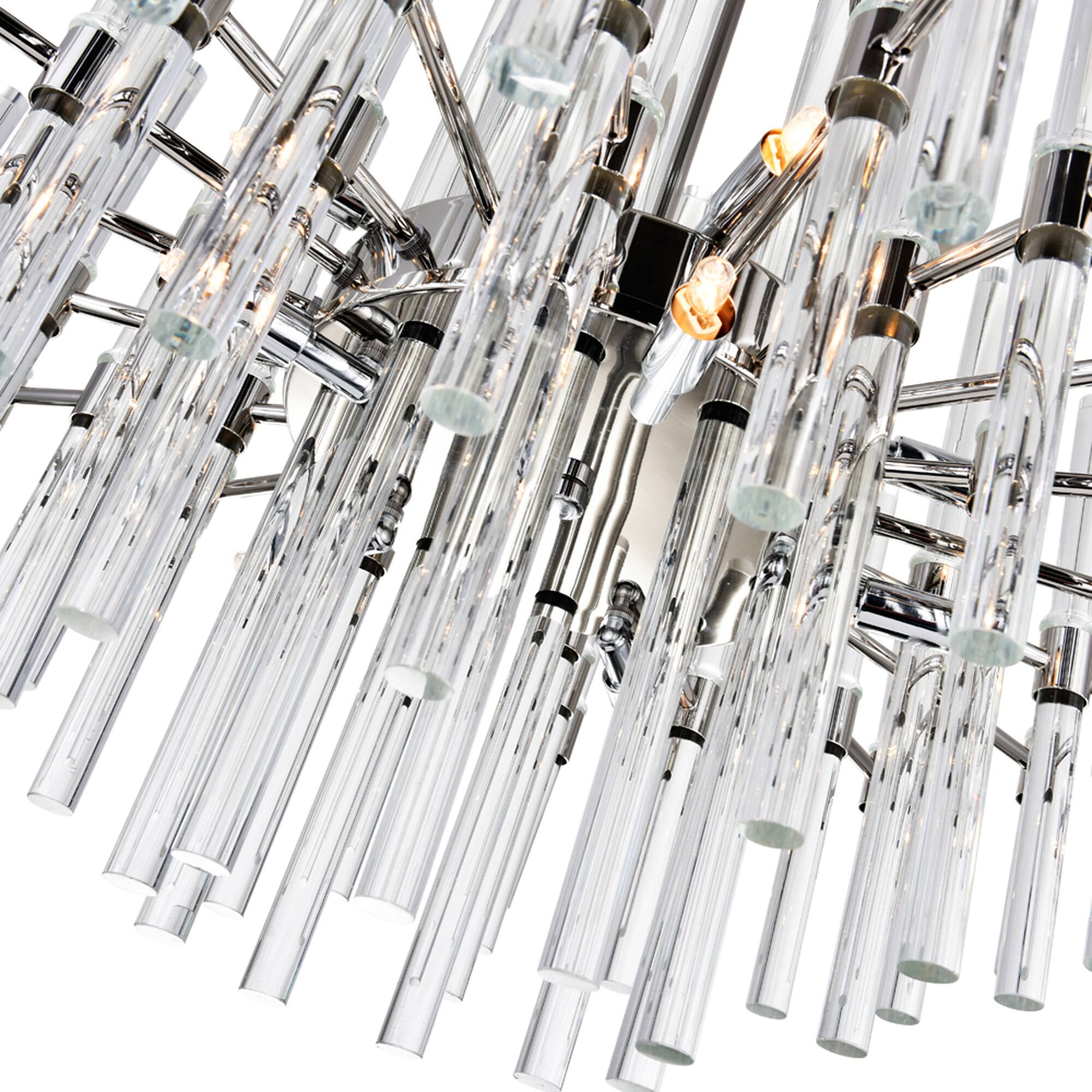 Alt View 2. CWI Lighting - Miroir 10 Light Chandelier With Polished Nickel Finish - Polished Nickel.