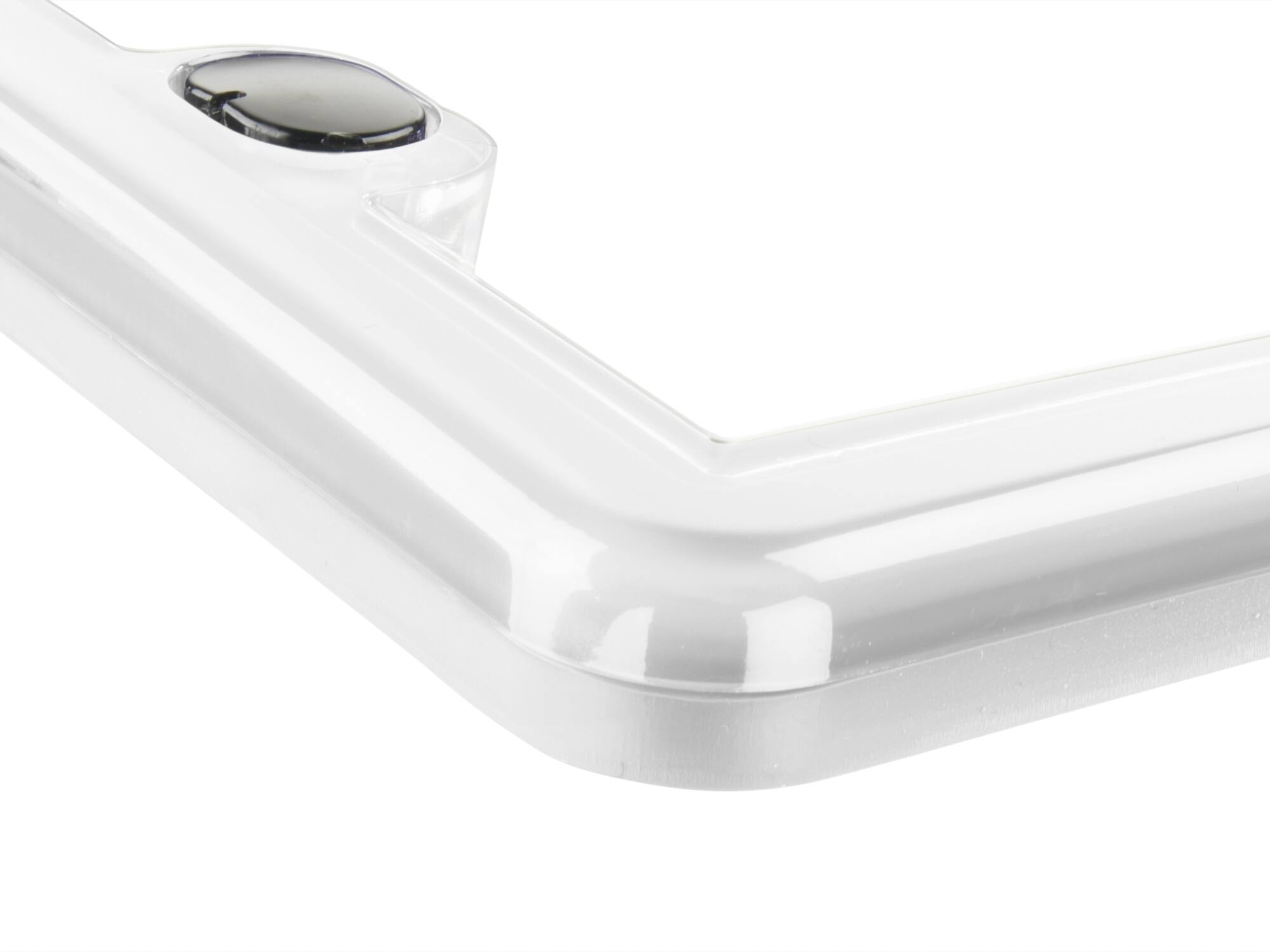 Alt View 1. WeatherTech - ColorFrame | License Plate Frame with Multi-Flex Gasket and Stainless Steel Hardware - White.
