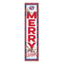 Jardine - Florida Southern Mocs 12'' x 48'' Outdoor Merry Christmas Leaner - White