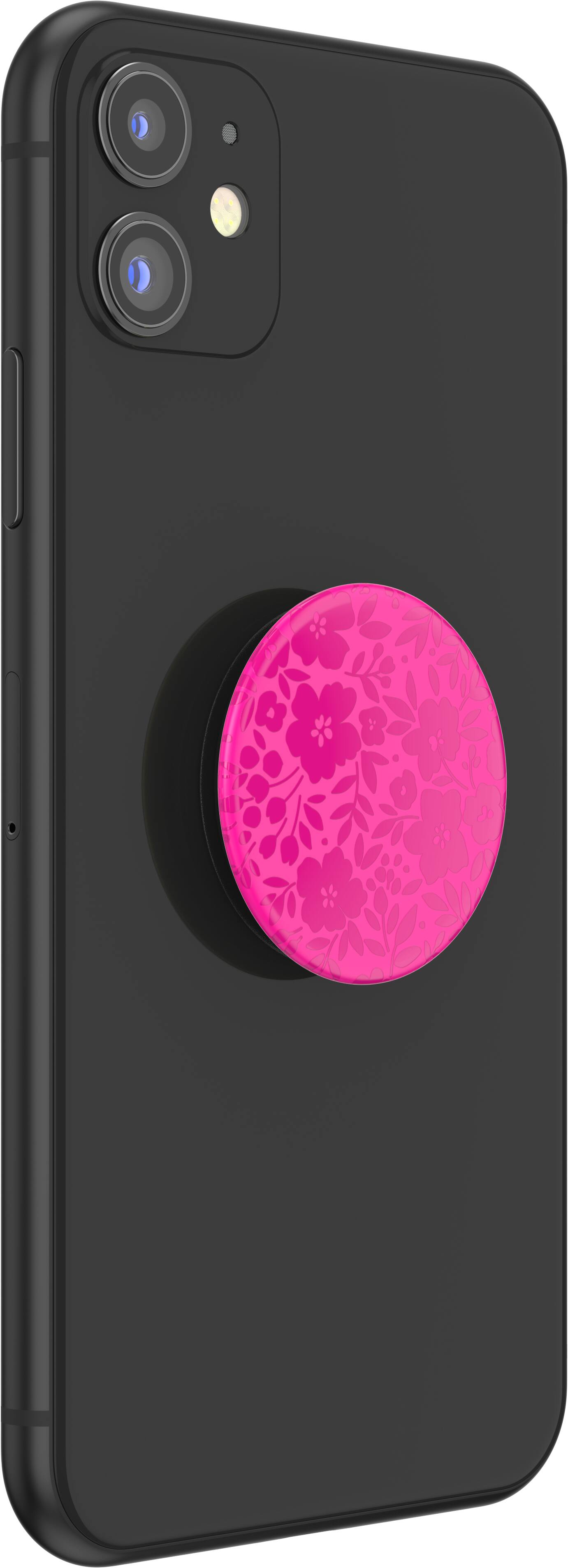Alt View Zoom 12. PopSockets - PopGrip Cell Phone Grip & Stand - Fuchsia Floral.