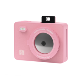 Hanin - M5S Instant Print Camera, Includes 20 Photo Sheets and 2 Ribbons - Pink