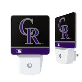Keyscaper - Colorado Rockies Stripe Design Nightlight 2-Pack - Multicolor