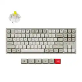 Keychron - C1 Pro 8K TKL Wired Mechanical Keyboard with Banana Switch - Retro