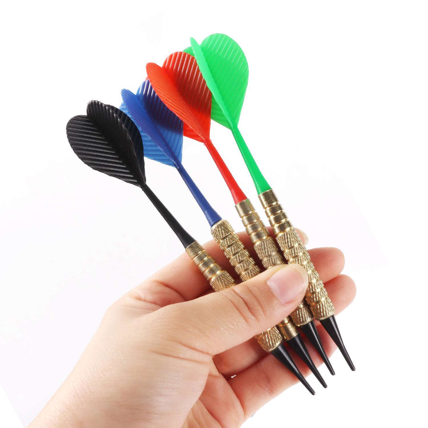 Alt View 1. GSE Games & Sports Expert - 12 Pcs of 16 Grams Soft Tip Darts, Bar Dart, Plus 60 Free Dart Tips(Plastic) - multicolor.