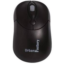 Urban Factory - Crazy Mouse - Optical - Cable - USB - 800 dpi - Scroll Wheel - 3 Button(s) - Symmetrical - Wired - Black