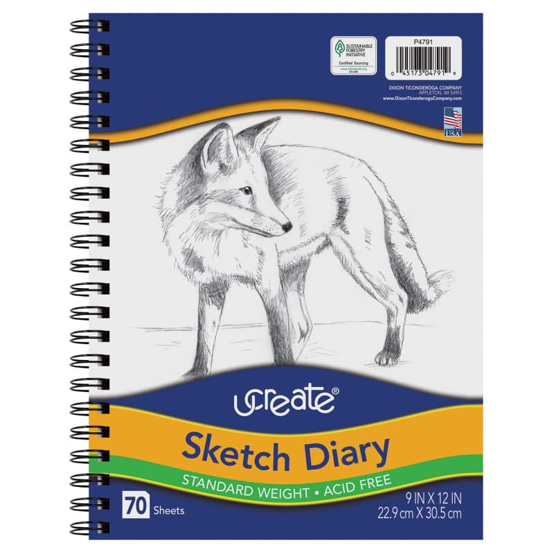 "uCreate - Sketch Diary, Standard Weight, 12"" x 9"", 70 Sheets" price history on PriceWatchPro