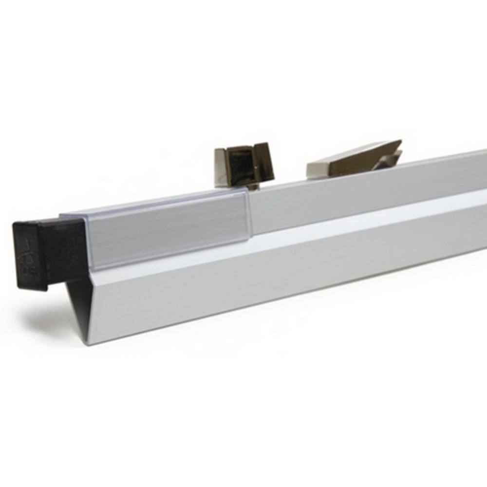 Angle. AdirOffice - 30" Aluminum Blueprint File Clamp Hanging Clamps, 6/Pack - Gray.