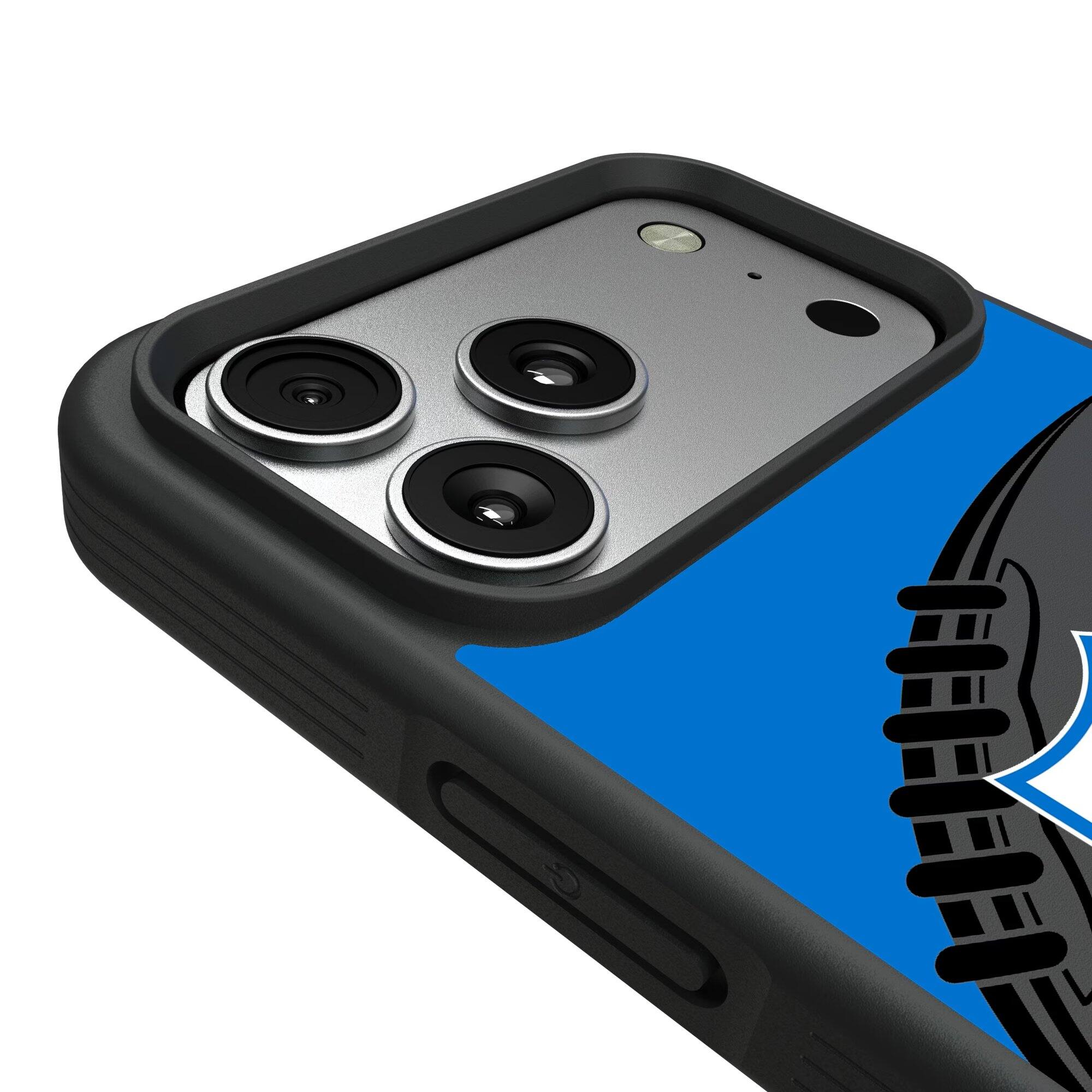 Alt View 2. Keyscaper - Los Angeles Chargers Bump Case with 8.2ft Drop Protection - 17 Air - Multicolor.
