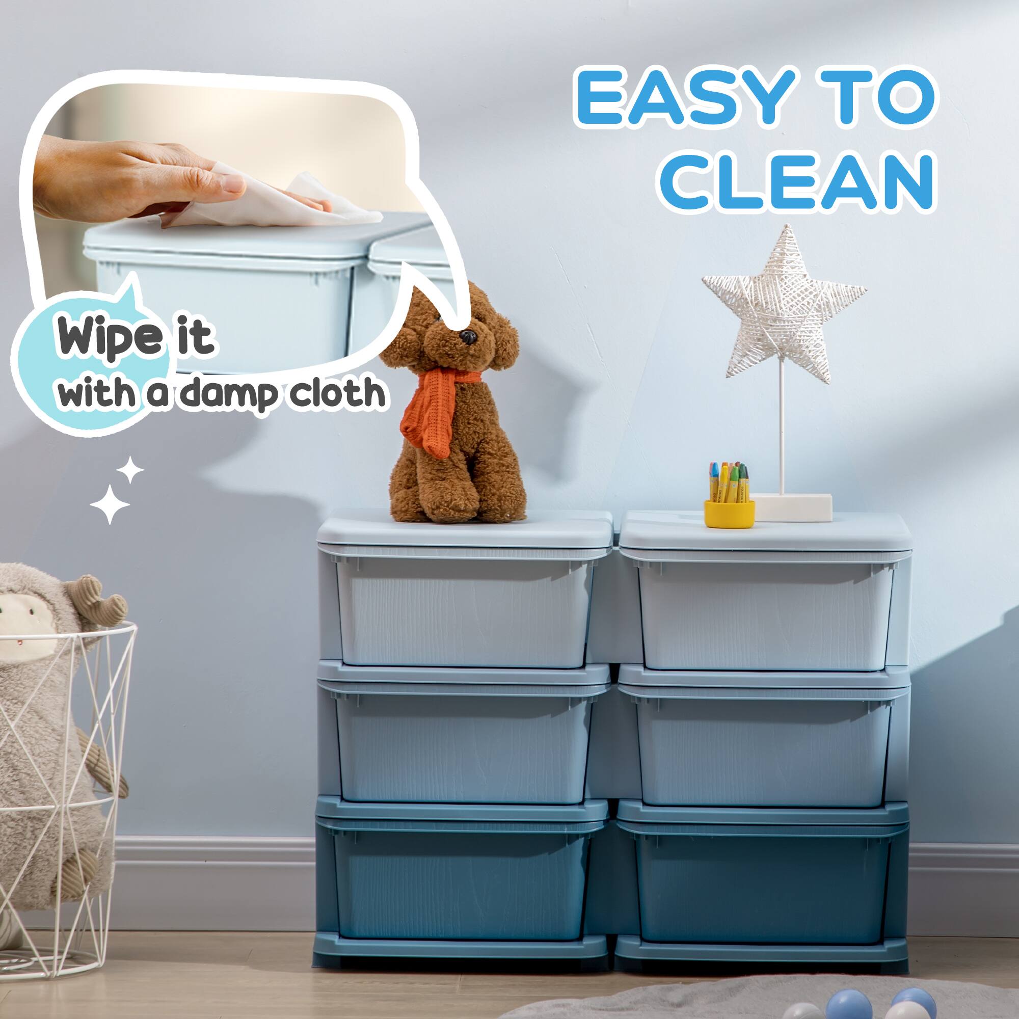 EASY TO CLEAN

Wipe it with a damp cloth