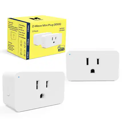 Z-Wave Mini Plug (800S)
2 Pack
Model: MP31Z
Z-Wave Plus
Z-Wave S2
Z-Wave LR
Z-Wave S200
Z-Wave S200 LR
Z-Wave S200 LR Plus
Z-Wave S200 LR Plus Mini Plug
Z-Wave S200 LR Plus Mini Plug (ZW36M)
Z-Wave S200 LR Plus Mini Plug (ZW36M)
Z-Wave S200 LR Plus Mini Plug (ZW36M)
Z-Wave S200 LR Plus Mini Plug (ZW36M)