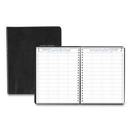 House of Doolittle - Four Person Group Practice Daily Appointment Book 11 x 8.5 Black Cover 12 Month Jan to Dec 2026