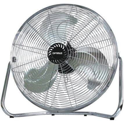 Front. Optimus - Optimus 18 in. Industrial Grade High Velocity Fan Silver - Silver.