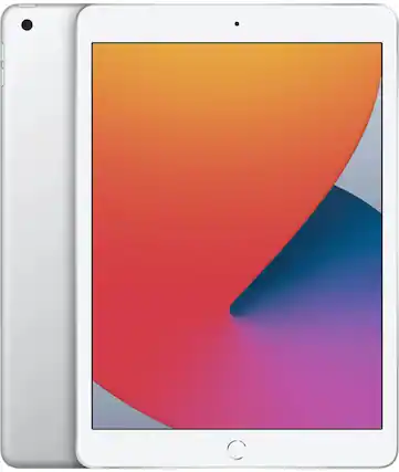 Front. Apple - 10.2-Inch iPad - (7th Generation) with Wi-Fi - 32GB - Silver.