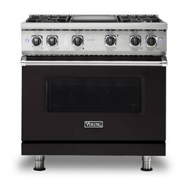 Viking - 5-Series Gas Sealed Burner Range - Onyx