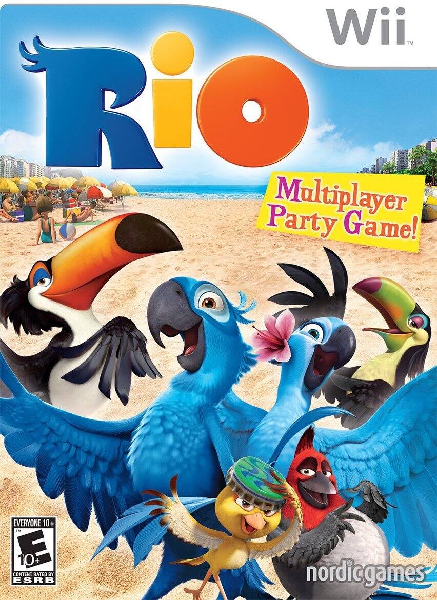 **Rio**  
Wii™  
**Multiplayer Party Game!**  

**EVERYONE 10+**  
CONTENT RATED BY ESRB  

nordicgames