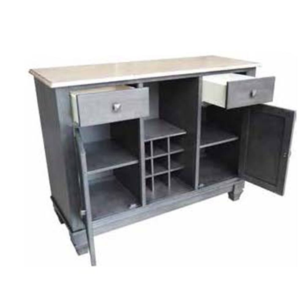 Alt View 1. Kings Brand Furniture - Kings Brand Furniture Alleyton Console Table, Charcoal - Charcoal.