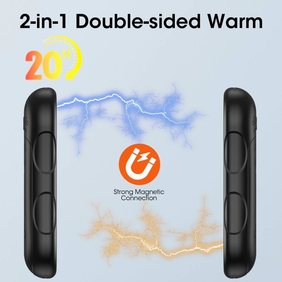 2-in-1 Double-sided Warm  
20%  
Strong Magnetic Connection