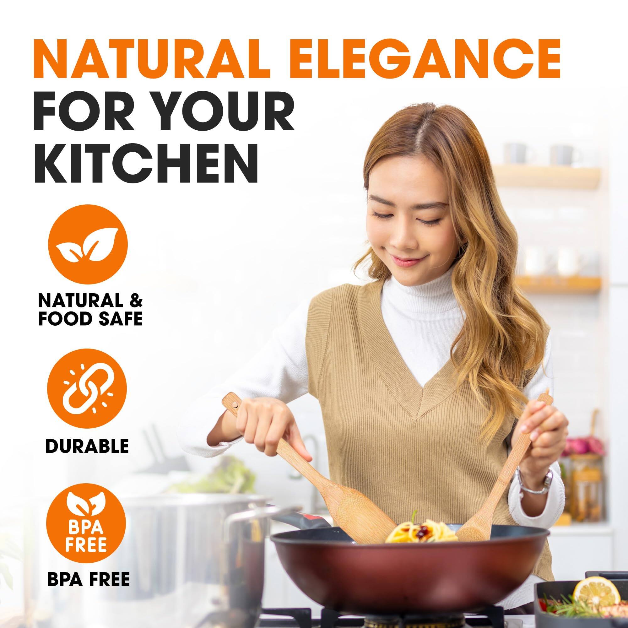 NATURAL ELEGANCE FOR YOUR KITCHEN

NATURAL & FOOD SAFE

DURABLE

BPA FREE