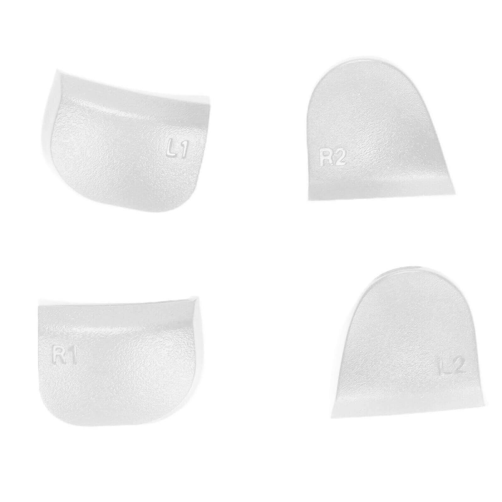 Alt View 4. MobileSentrix - Controller Button Set Replacement Compatible For PlayStation 5 PS5 (16 Pieces) - White - White.