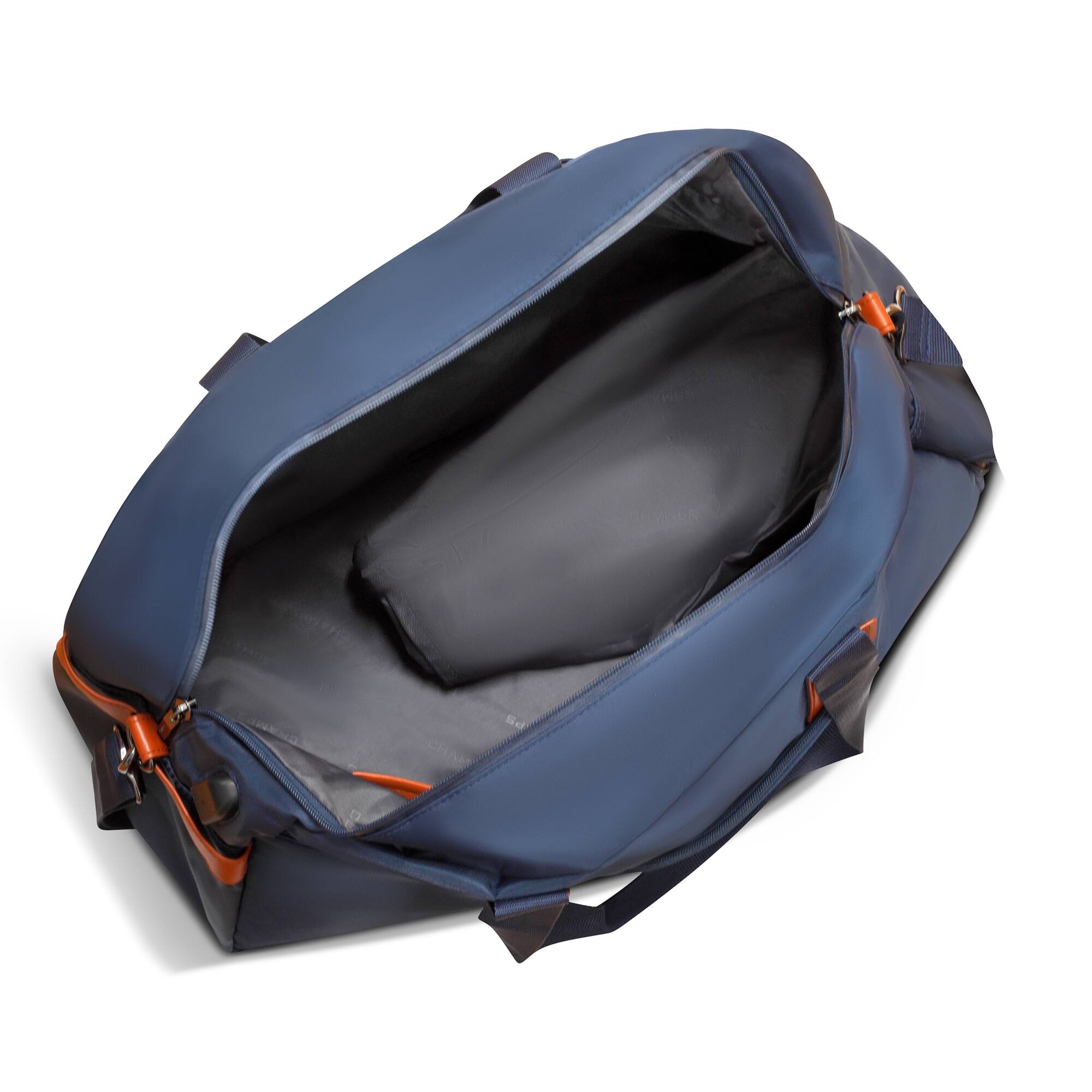 Alt View 2. Champs - Vintage Weekender Duffel Bag - Navy.