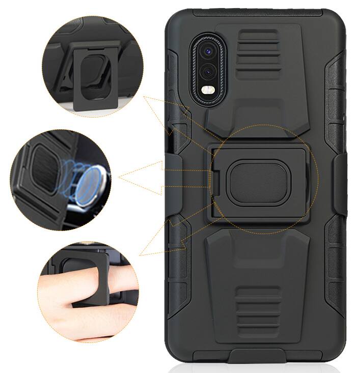 Alt View 8. Nakedcellphone - Case for Samsung Galaxy XCover Pro Phone (2020) - Black.