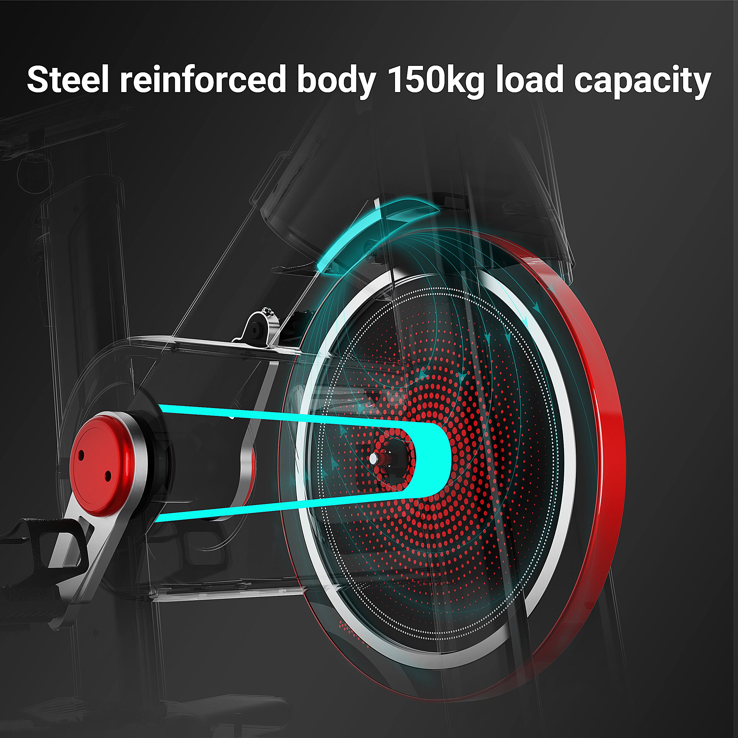 Steel reinforced body 150kg load capacity